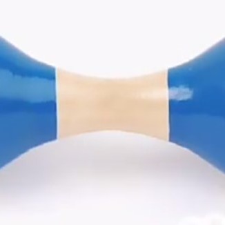 16CM 兒童木質 雙頭小沙錘 maraca