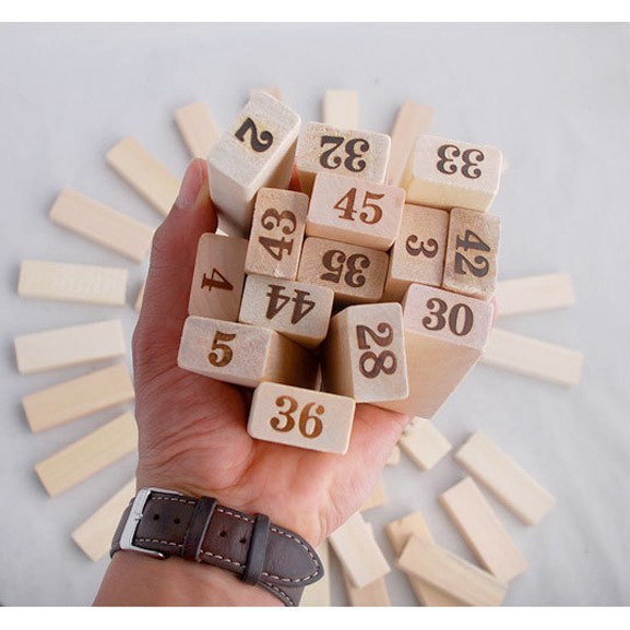 木製 層層疊 Jenga 48粒 