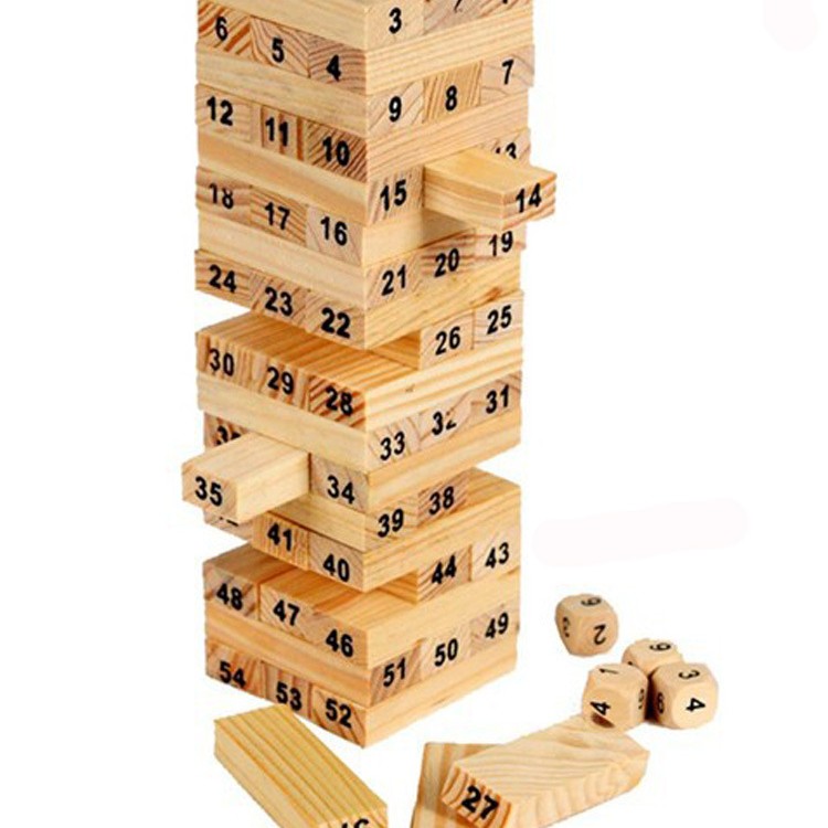 木製 層層疊 Jenga 48粒 