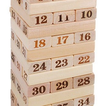 木製 層層疊 Jenga 48粒 
