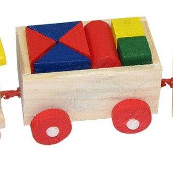  三節積木 小火車