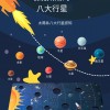 兒童 木製 太陽系八大行星 拼圖配對板