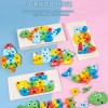 兒童 木製 3D立體拼圖積木 (單個裝)