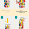 兒童 木製 卡通層層疊 疊疊樂積木 套柱積木