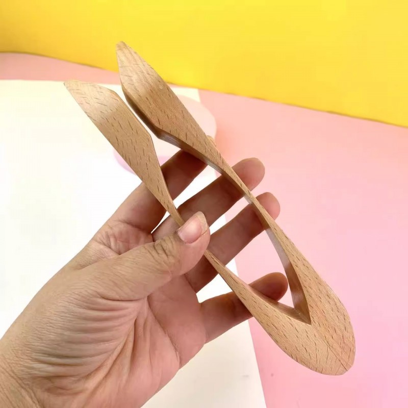 木製  風匙樂器 木匙 木匙樂器 響板 舞板 响板 手拍板 (單個裝)