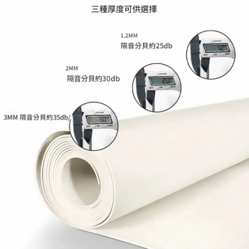 50X50CM 鐵粉牆身 白色PVC 環保阻尼隔音墊 隔音毯 隔音氈 (1.2mm厚)