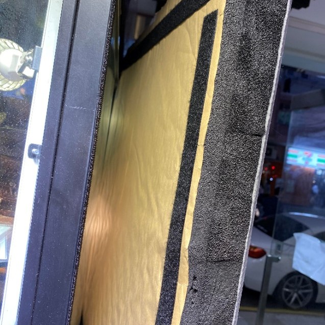 黑色 背膠雙面 魔術貼  (背膠 25米一卷裝 勾面+毛面)