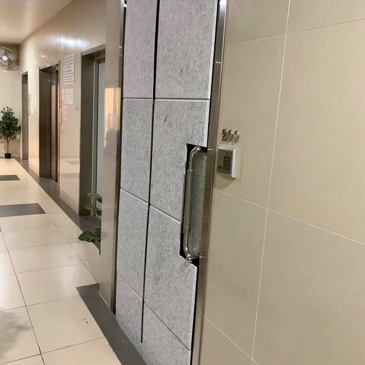 6CM厚 倒角高密度款 60CMX60CM 帶背膠隔音棉 複合 聚酯纖維吸音板