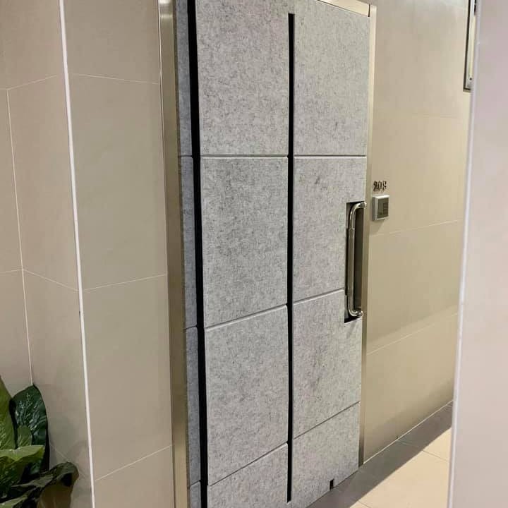 6CM厚 倒角高密度款 60CMX60CM 帶背膠隔音棉 複合 聚酯纖維吸音板