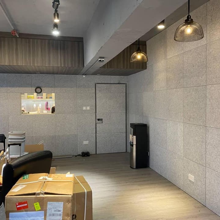 6CM厚 倒角高密度款 60CMX60CM 帶背膠隔音棉 複合 聚酯纖維吸音板