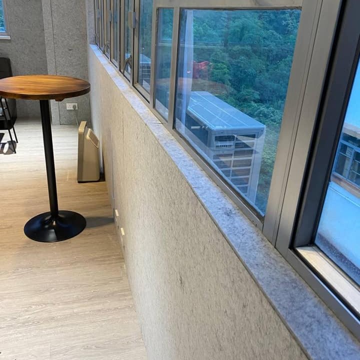6CM厚 倒角高密度款 60CMX60CM 帶背膠隔音棉 複合 聚酯纖維吸音板