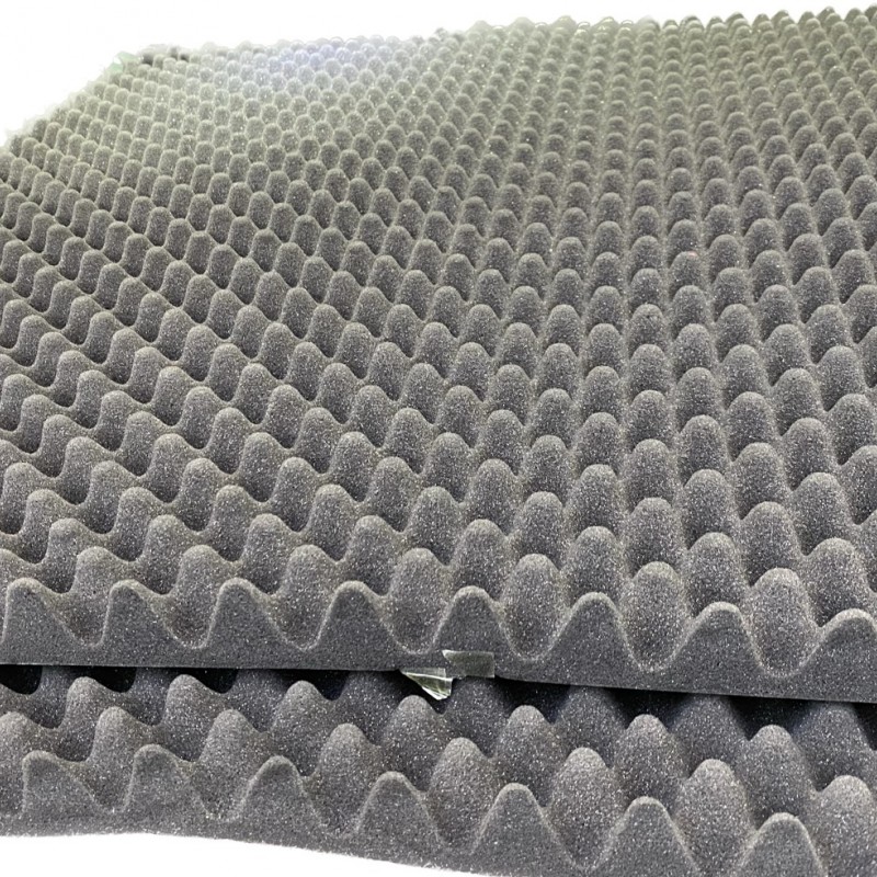 1米X1米 5CM 厚 帶背膠 隔音 波浪棉 