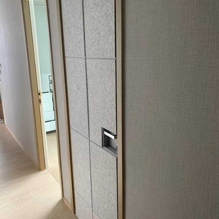 6CM厚 倒角高密度款 60CMX60CM 帶背膠隔音棉 複合 聚酯纖維吸音板