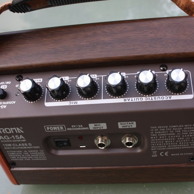 Aroma AG-15A 便攜式結他音箱 (充電藍芽款)