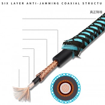 QMI 25CM 結他音頻 效果器 連接線 Jack Cable 短線 
