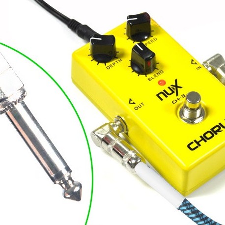 QMI 25CM 結他音頻 效果器 連接線 Jack Cable 短線 