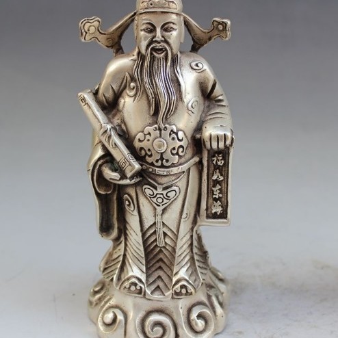 白銅福祿壽三星