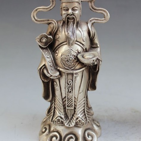 白銅福祿壽三星