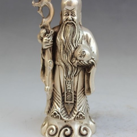 白銅福祿壽三星