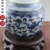 手繪海浪青花瓷花瓶