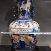 全手工 手繪斗彩八仙人物花瓶