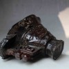 精雕瑞獸牛角杯