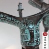 青銅 三角帝王杯 一對