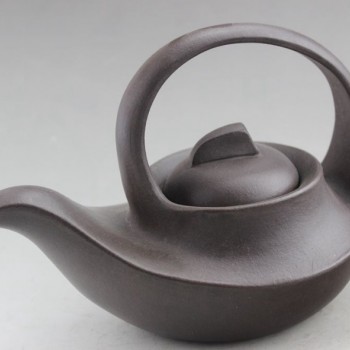宜興全手工 紫砂提梁茶壺