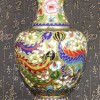 景泰藍花絲銀藍 12寸花瓶