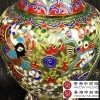 景泰藍花絲銀藍15寸花瓶