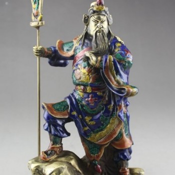 景泰藍關公像