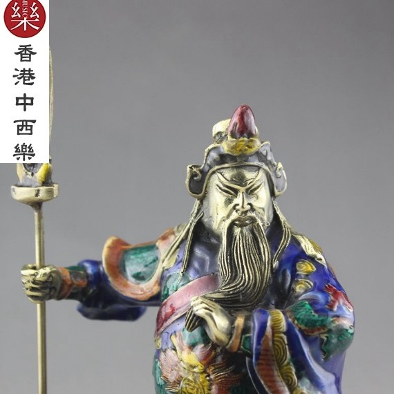 景泰藍關公像