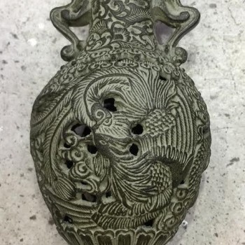  青銅 銅龍壺