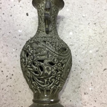  青銅 銅龍壺