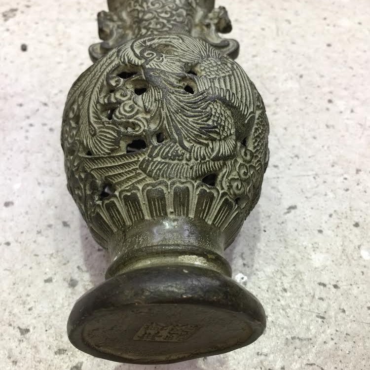  青銅 銅龍壺