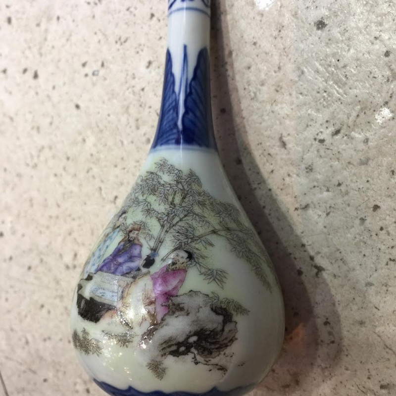 手繪青花瓷花瓶 