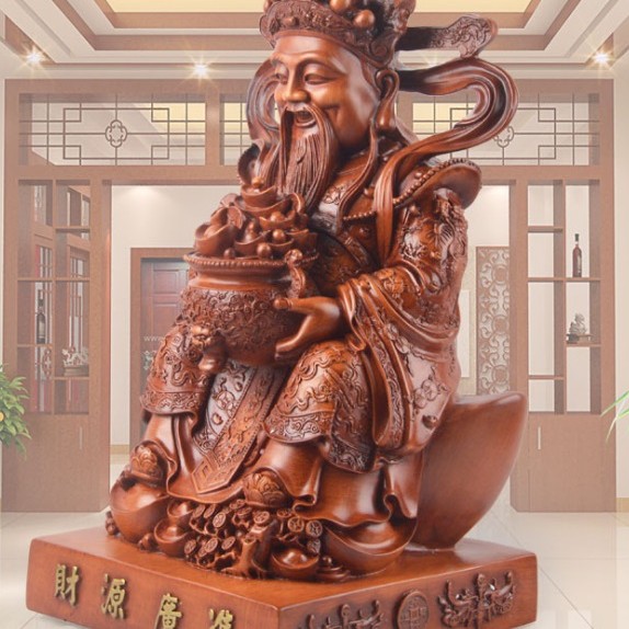 樹脂 財神擺件 