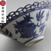 青花花邊瓷碗
