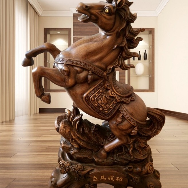 樹脂 馬擺件