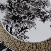 墨彩蝶戀花圖 紋金邊盤 擺件