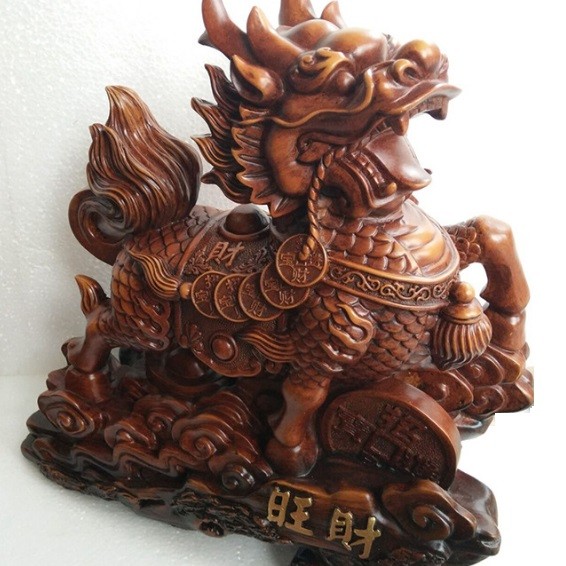 樹脂 麒麟擺件
