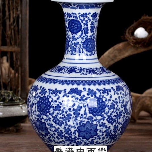 青花瓷賞瓶 花瓶