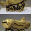 黃銅招財進寶 魚擺件