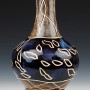 顏色釉雕刻 玉壺賞瓶