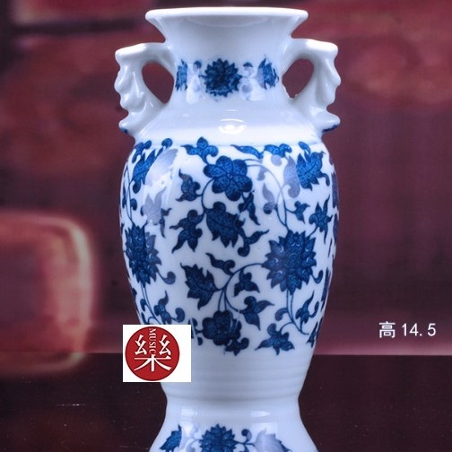 青花瓷 仿古小花瓶