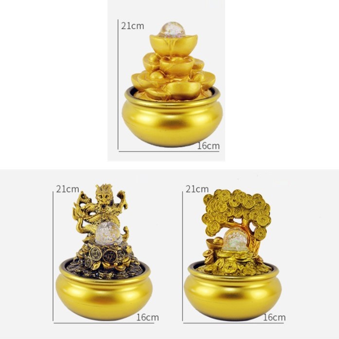 流水擺件 金元寶