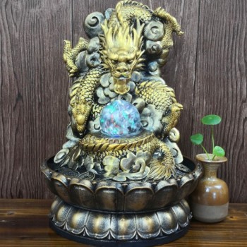 流水擺件 16088 龍擺件