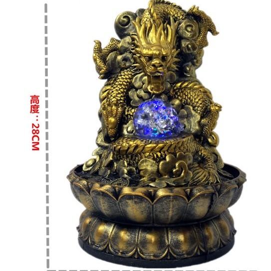 流水擺件 16088 龍擺件