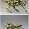 黃銅 騎馬關公 擺件