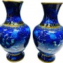 景泰藍 藍花瓶